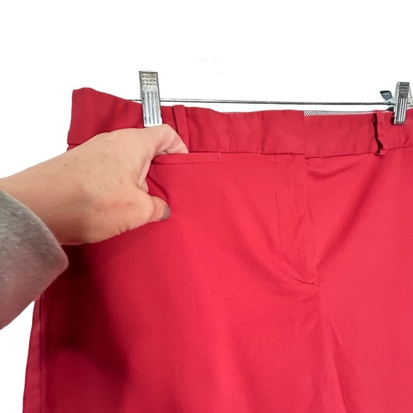 Talbots Red/Pink Spring/Summer Cropped Signature Pants Sz 14P - Picture 8 of 15